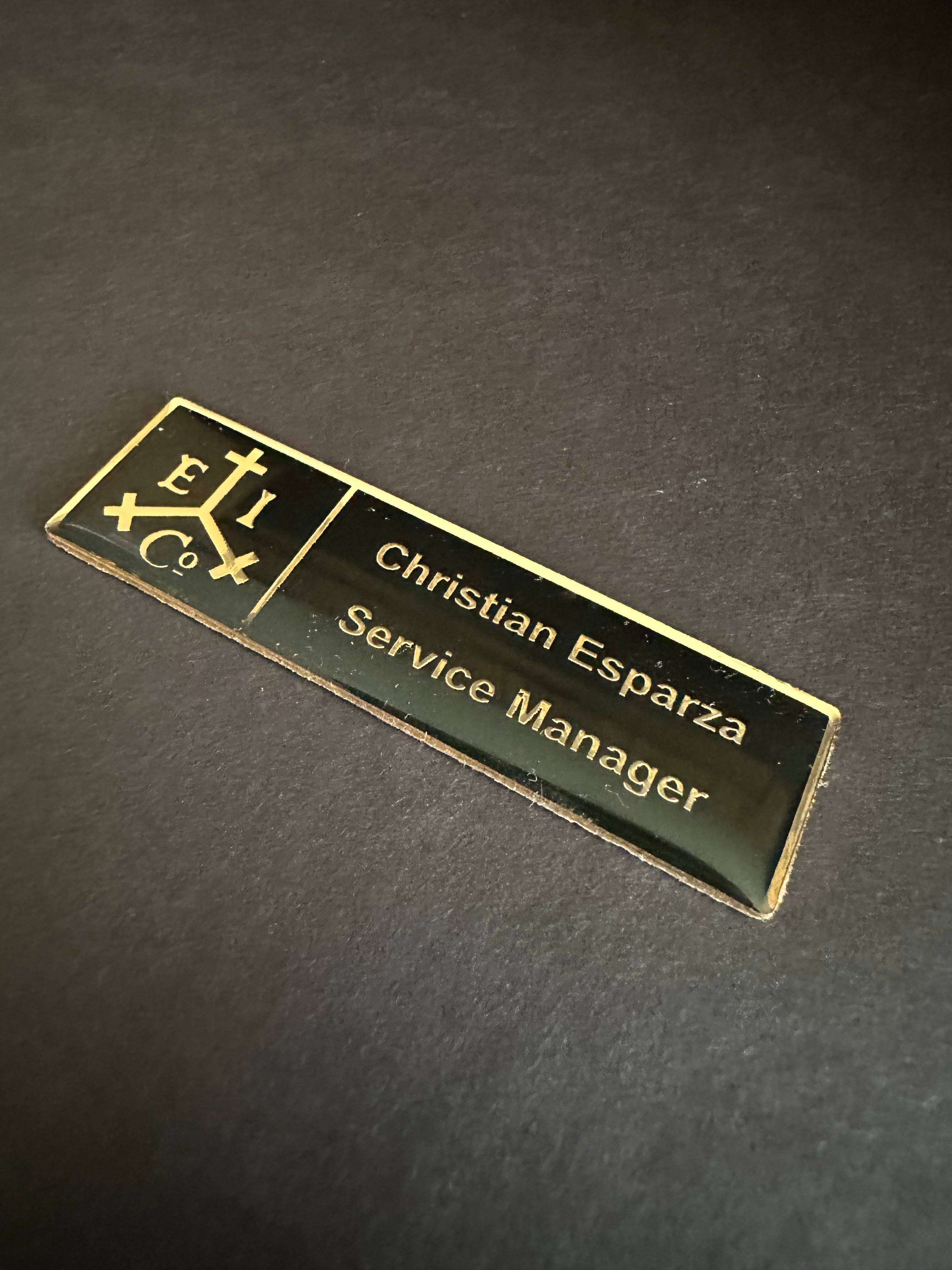Brass Name Badges