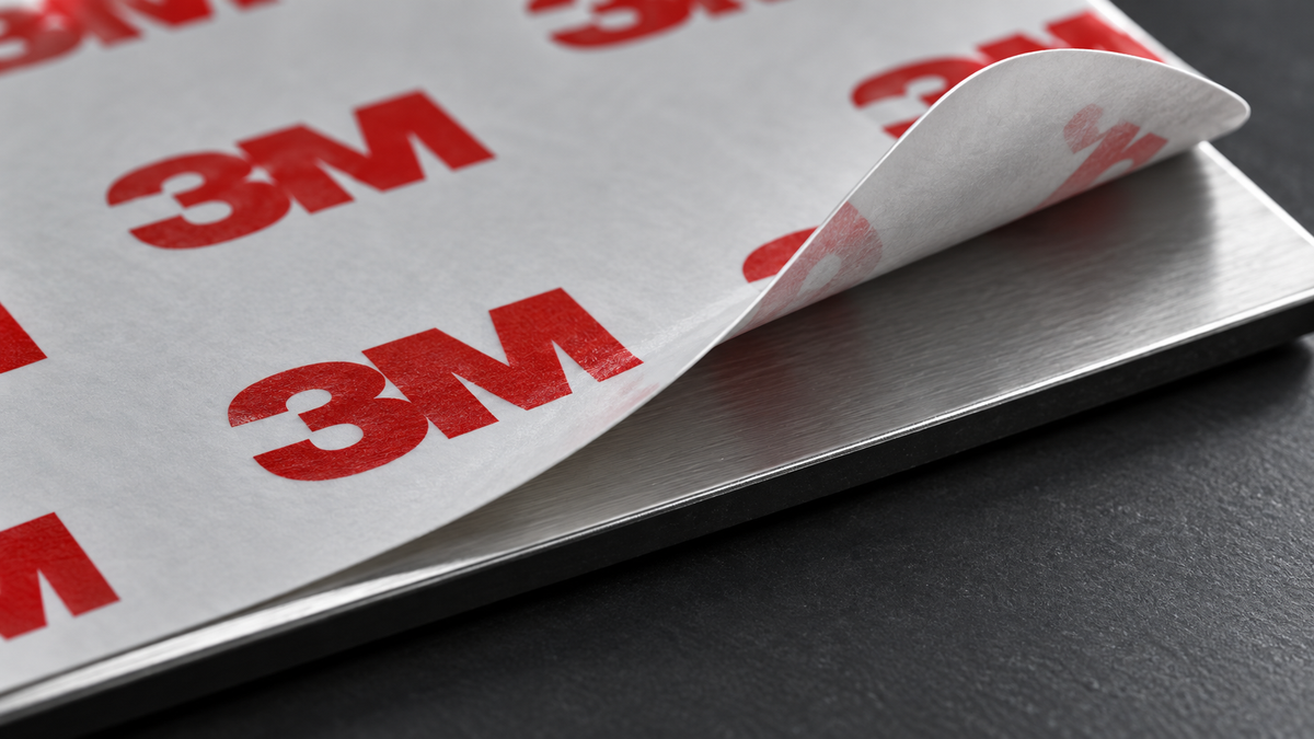 Industrial adhesive backing used for component attachment