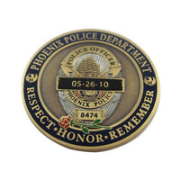 Police department challenge coin