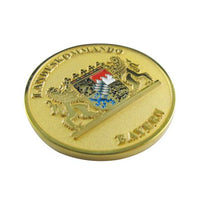 Gold stamped custom coin