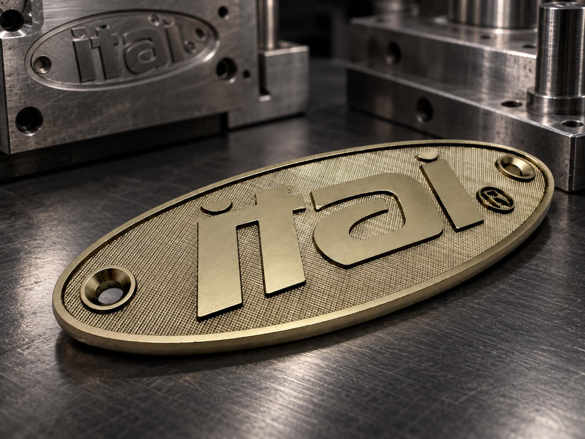 Close up of a tooling dependent molded component
