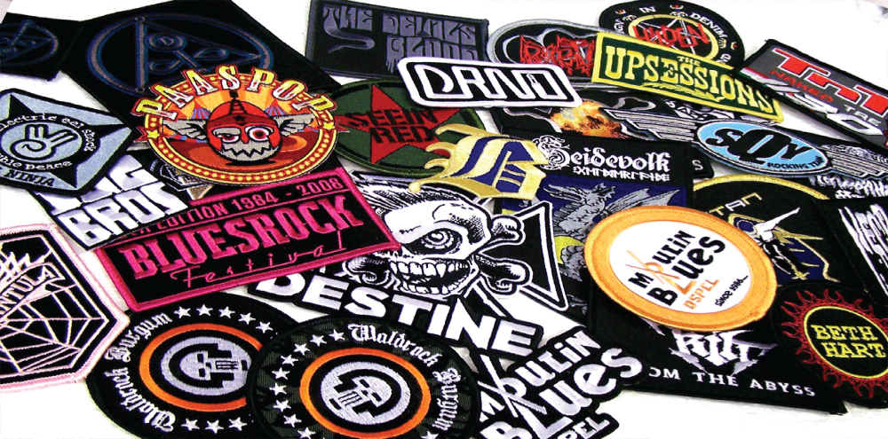 Large collection of embroidered patches 