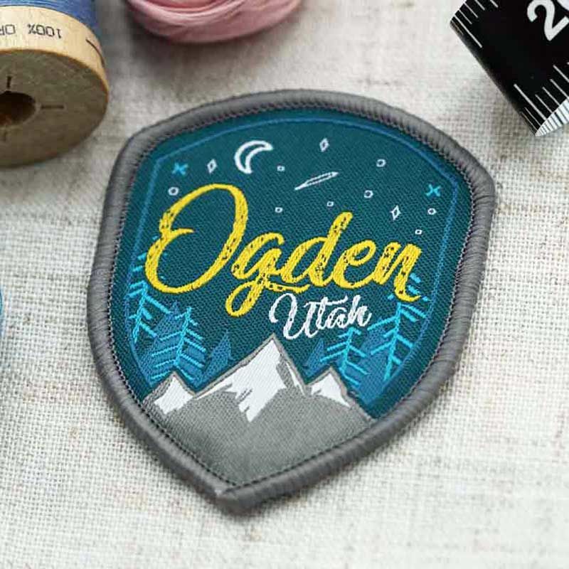 Custom woven patch of Ogden, Utah