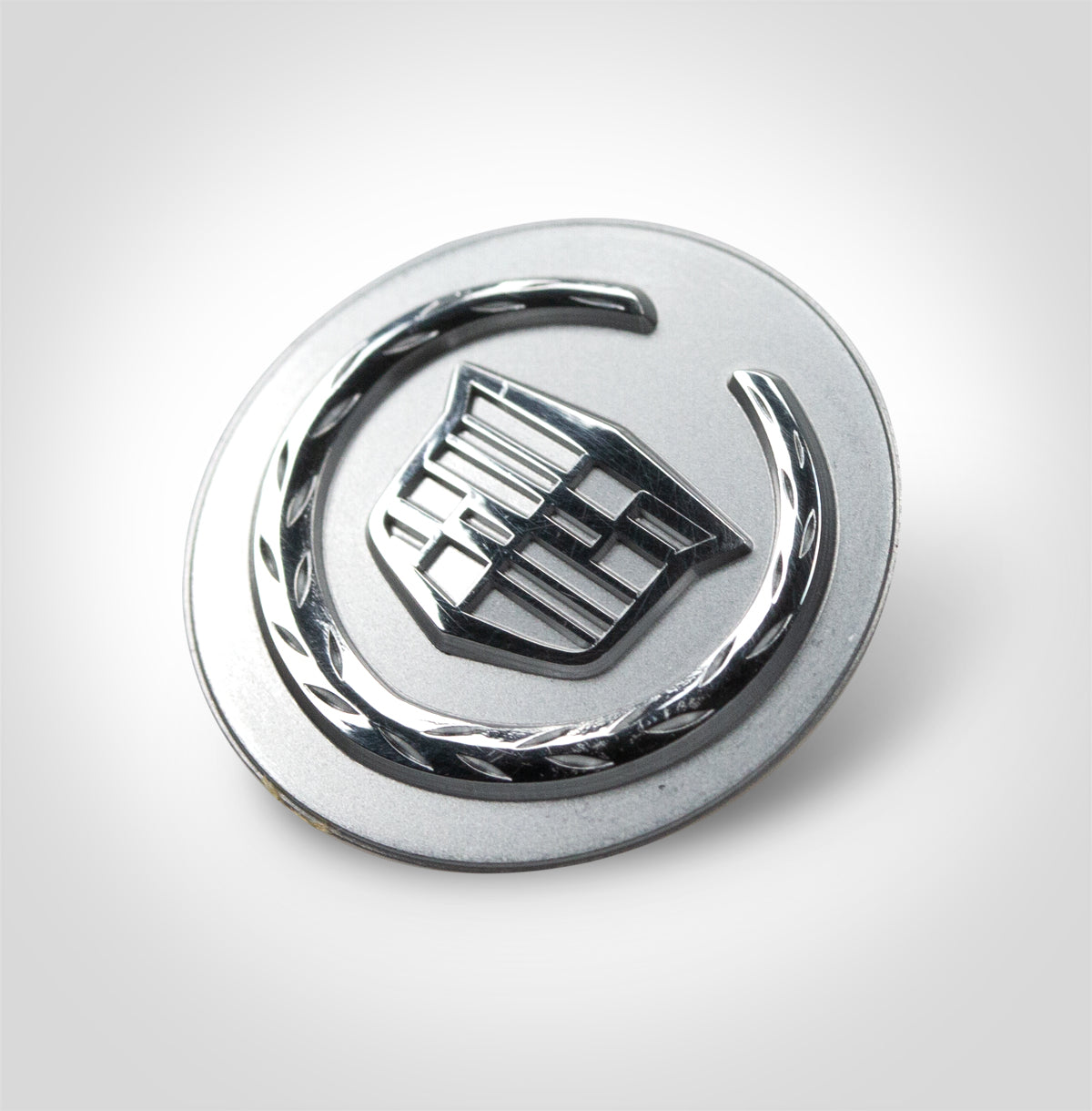 Electroformed car badge for Cadillac