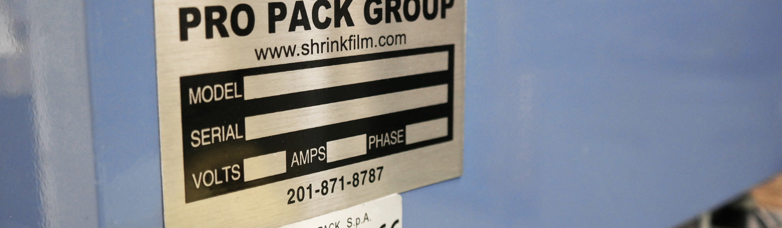 Industrial nameplates used to for product identification and safety. They are typically used on machine and other similar products.