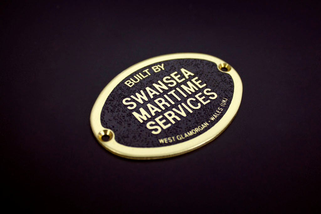 Custom badge used for the marine industry