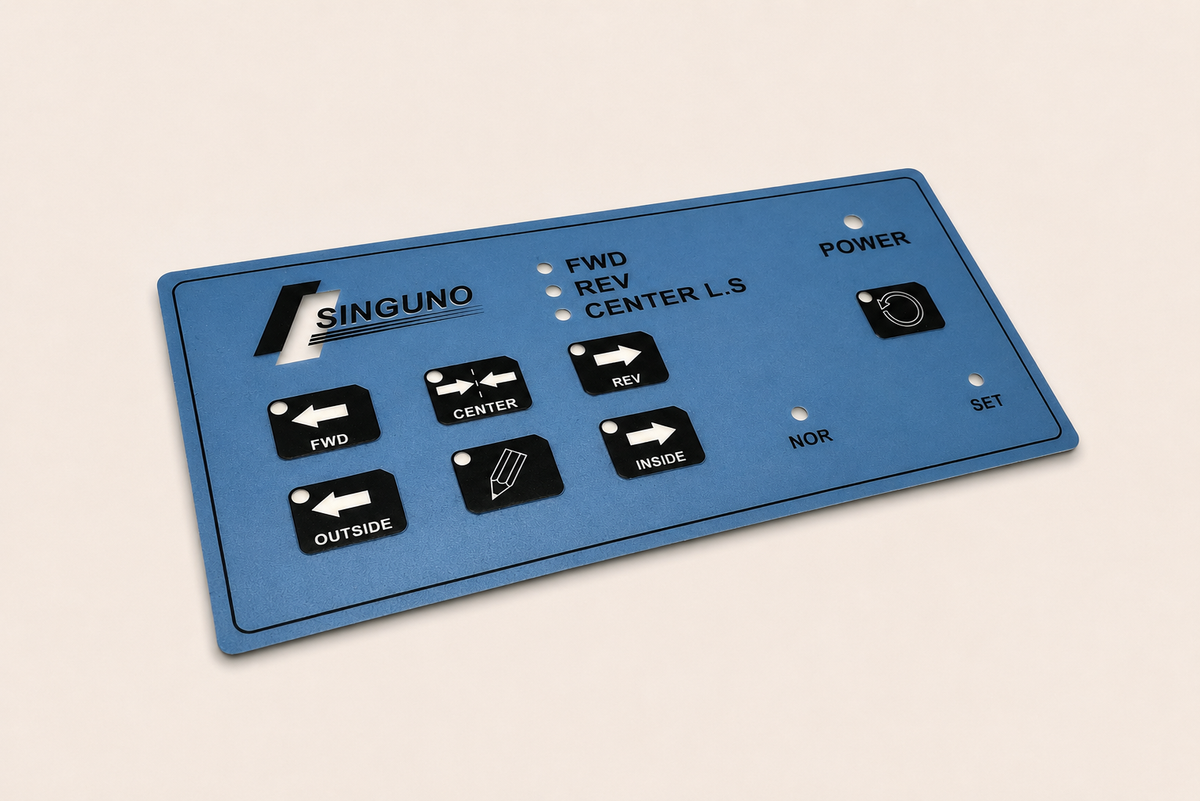 Forged aluminum electronics badge with anodizing and brushing