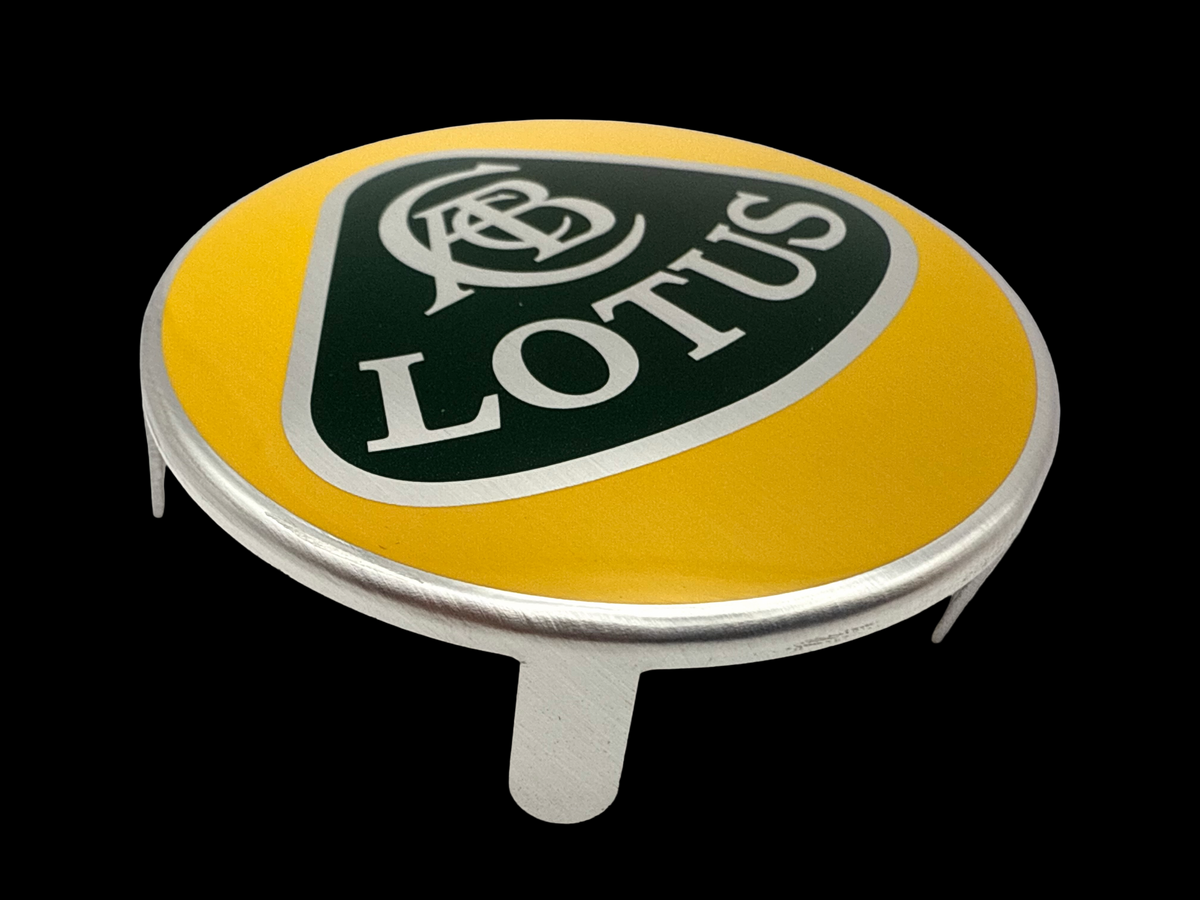 Mirror aluminum Lotus car emblem with printing