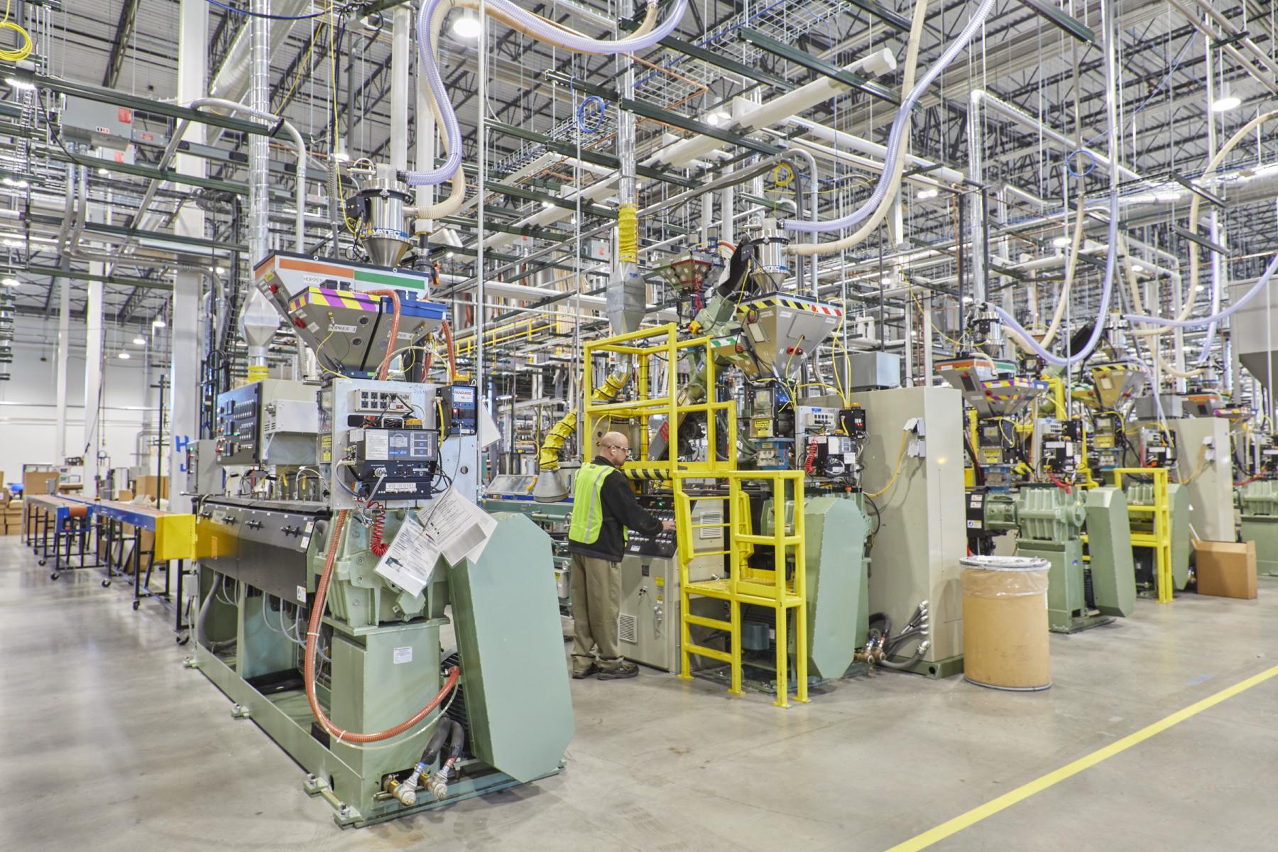 Manufacturing facility used to electroform products
