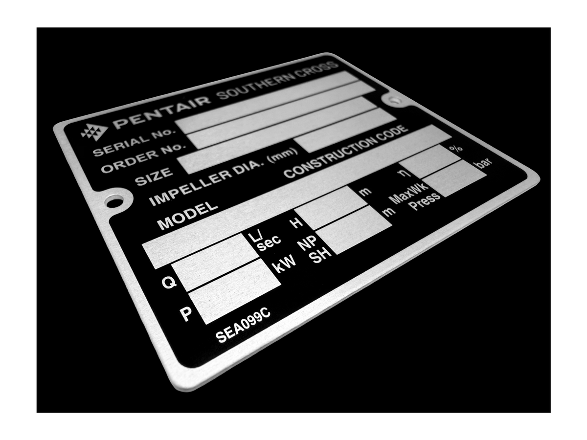 Anodized Aluminum Nameplates