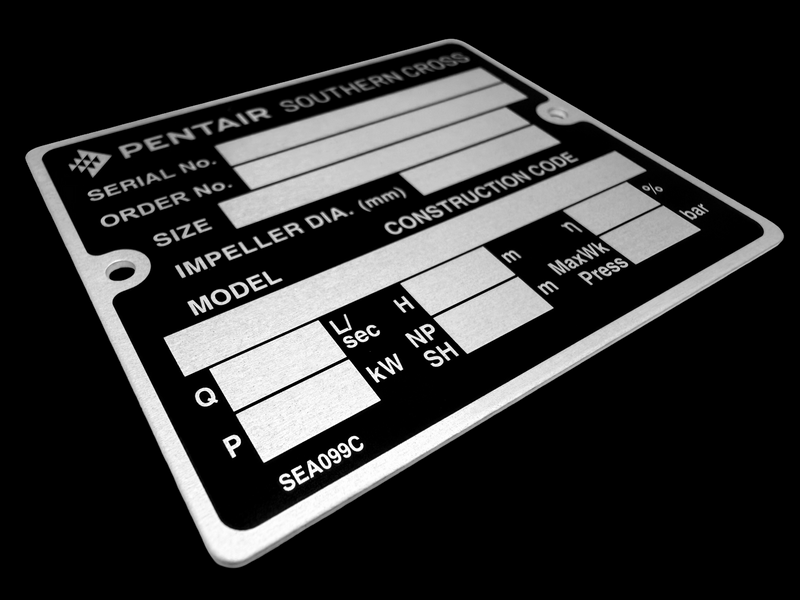 Anodized Aluminum Nameplates