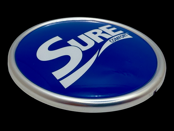 Injection Molded Badge with Integrated Attachment