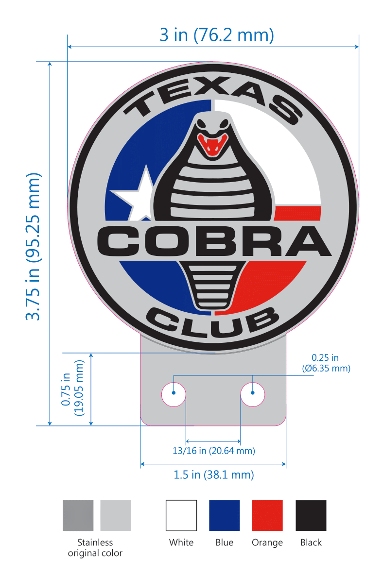 Precision engineered badge