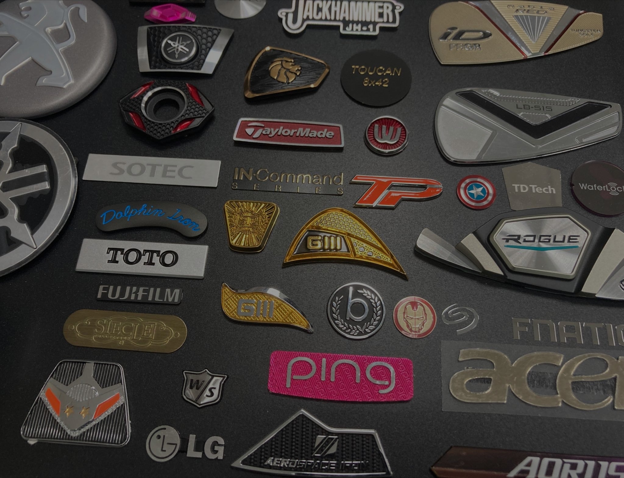 Custom Badges, Emblems & Nameplates Collection